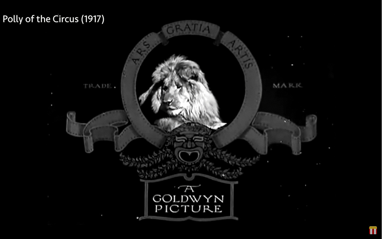 L'évolution du logo de la Metro Goldwyn Mayer.